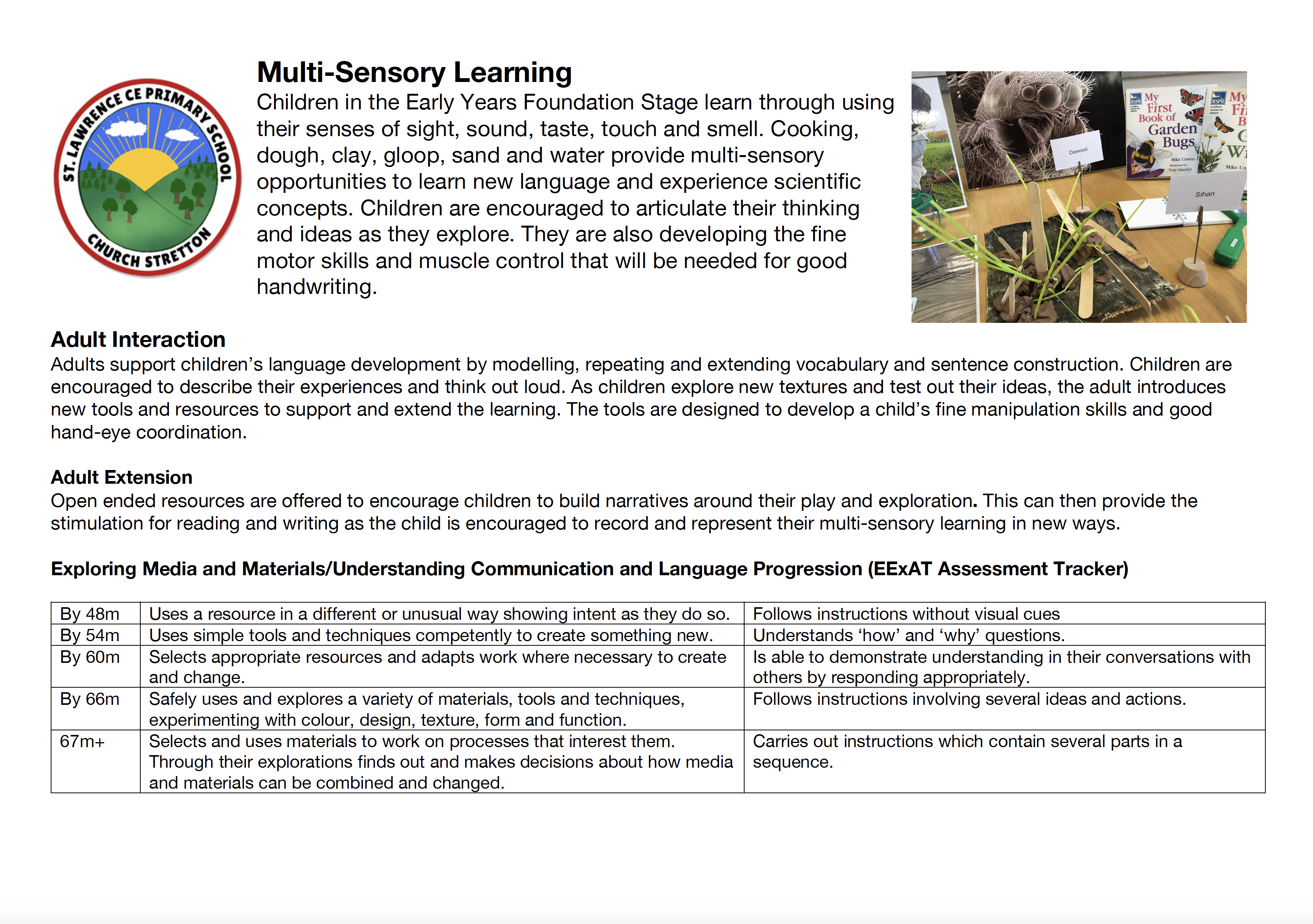 Continuous Provision - Multi-Sensory Learning